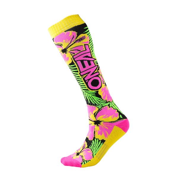 ONeal PRO MX Sock ISLAND pink/green/yellow (One Size)