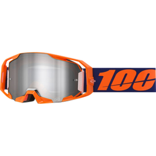 Armatic Goggle Neon Orange - Mirror Silver Flash Lens
