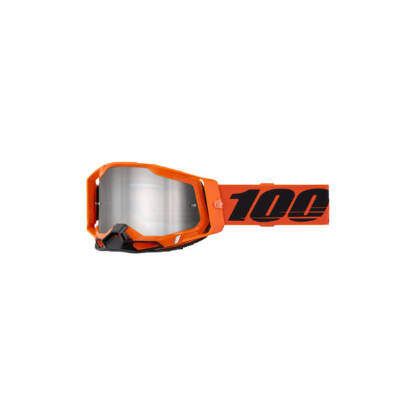 Racecraft 2 Goggle Neon Orange - Mirror Silver flash Lens
