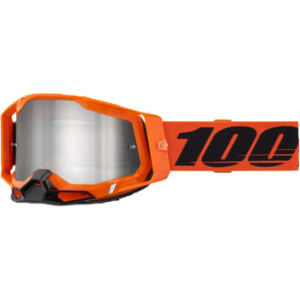 Racecraft 2 Goggle Neon Orange - Mirror Silver flash Lens