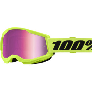 STRATA 2 Goggle Neon Yellow - Mirror Pink Lens