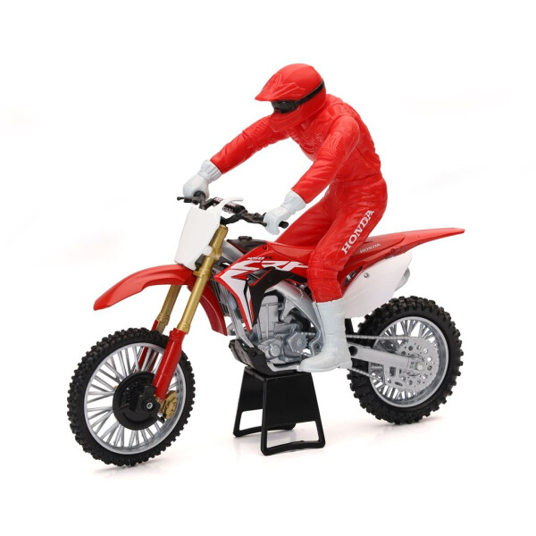 Miniatuur motor cross Honda CRF450R with Driver 1:12