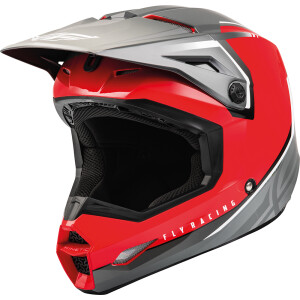 Fly Helmet ECE Kinetic Vision Red-Grey (50-YM)