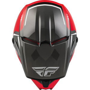 Fly Helmet ECE Kinetic Vision Red-Grey (50-YM)