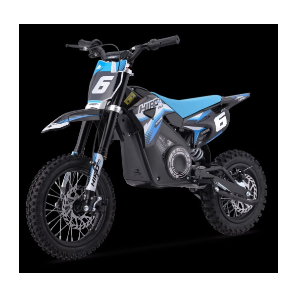 Dirtbike Kinder Elektro Hiro Rakete 1000W Blau