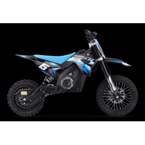 Dirtbike Kinder Elektro Hiro Rakete 1000W Blau