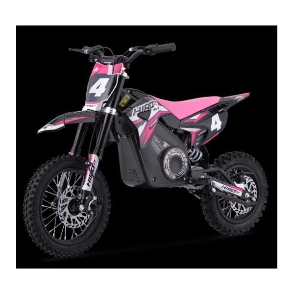 Dirtbike Kinder Elektro Hiro Rakete 1000W Rosa