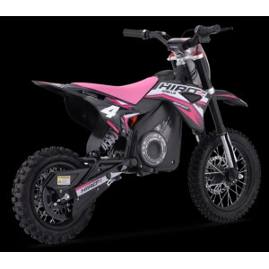Dirtbike Kinder Elektro Hiro Rakete 1000W Rosa