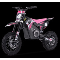 Dirtbike Kinder Elektro Hiro Rakete 1000W Rosa