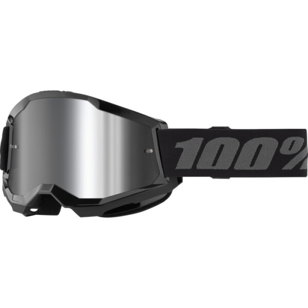 Goggle Strata 2 Junior Black - Mirror Silver Lens