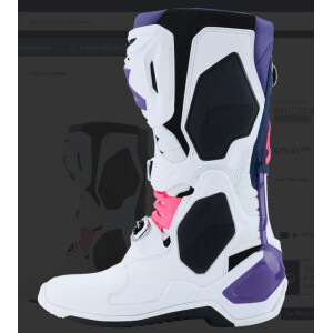 Alpinestars TECH 10 Weiß, Navy, Fluorescent Pink, Lila