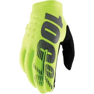 100% Youth Brisker Handschuhe  Fluo Yellow