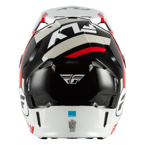 FLY RACING Formula CP Seal Helm - Weiß/Schwarz/Rot