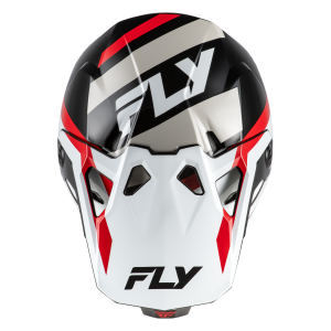 FLY RACING Formula CP Seal Helm - Weiß/Schwarz/Rot