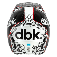 FLY RACING Formula CP Special Edition DBK Helm - Schwarz/Weiß/Rot