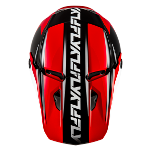 FLY RACING Kinetic Crest Helm - Rot/Schwarz/Weiß