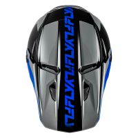 FLY RACING Kinetic Crest Helm - Grau/Schwarz/Blau