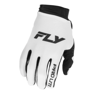 FLY RACING Pro Lite Handschuhe - Weiß/Schwarz