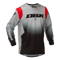 FLY RACING Kinetic DBK Special Edition Jersey - Grau/Schwarz/Rot