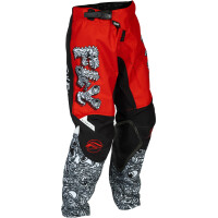 FLY RACING Kinetic Mutant Jugendhose - Rot/Weiß/Schwarz