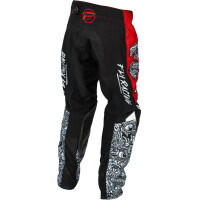 FLY RACING Kinetic Mutant Jugendhose - Rot/Weiß/Schwarz