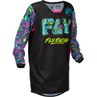 FLY RACING Kinetic Mutant Jugend Jersey - Schwarz/Multi