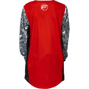 FLY RACING Kinetic Mutant Jugend Jersey - Rot/Schwarz/Weiß