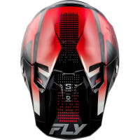 FLY RACING Formula S Carbon Protocol Helm - Schwarz Carbon/Rot