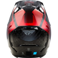 FLY RACING Formula S Carbon Protocol Helm - Schwarz Carbon/Rot
