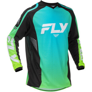 FLY RACING F-16 Jersey - Aqua/Schwarz/Weiß
