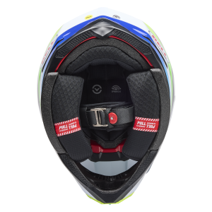 BELL Moto-10 Spherical Helm - Grid White/Blue