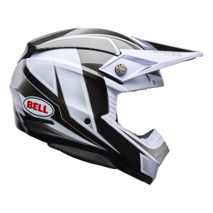 BELL Moto-10 Spherical Helm - Grid White/Black/Grey