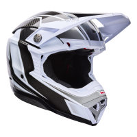 BELL Moto-10 Spherical Helm - Grid White/Black/Grey
