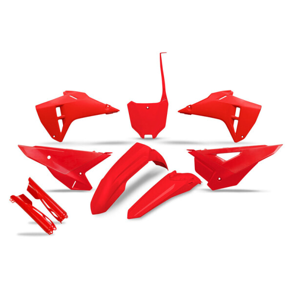 UFO Kunstoff-Kit mit Gabelschützer Honda CRF250/450 25- OEM Rot