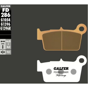 GALFER Bremsbelag Racing "FD286" KXF/RMZ/YZ/YZF...