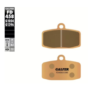 GALFER Bremsbelag "FD458"  85SX/TC85 12-20 vorne