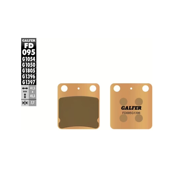 GALFER Bremsbelag "FD095" KX65 00- hinten