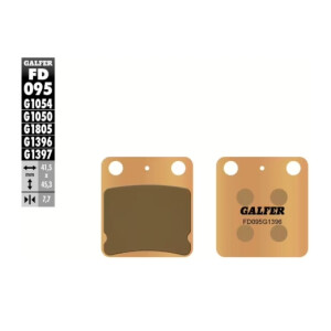 GALFER Bremsbelag "FD095" KX65 00- hinten