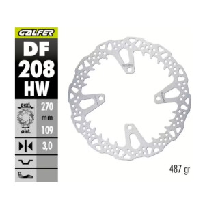 GALFER Bremsscheibe "DF208HW" KX250F/KX450F 2019-