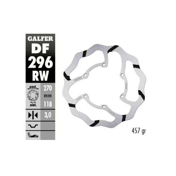 GALFER Bremsscheibe "DF296RW" YZ/YZF vorne
