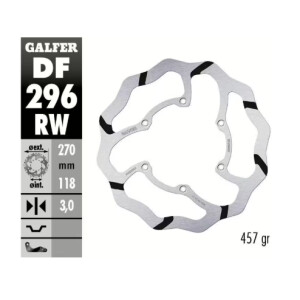GALFER Bremsscheibe "DF296RW" YZ/YZF vorne