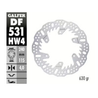 GALFER Bremsscheibe "DF531HW" YZ/YZF hinten