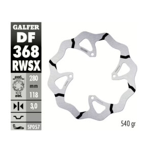 GALFER Bremsscheibe "DF368RWSX" RMZ250/450 18-...