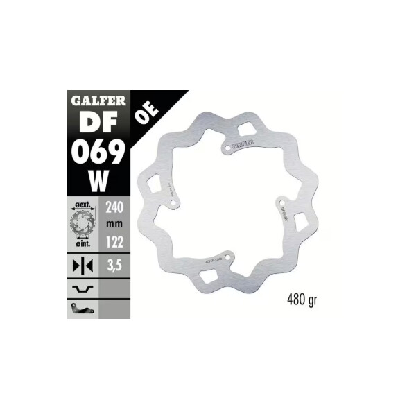 GALFER Bremsscheibe "DF069W"  Honda CRF250/450 2018- hinten