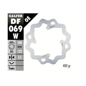 GALFER Bremsscheibe "DF069W"  Honda CRF250/450...
