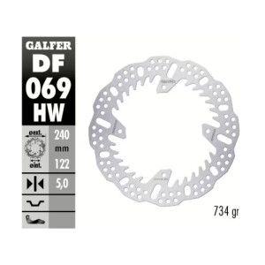 GALFER Bremsscheibe "DF069HW"  Honda CRF250/450...