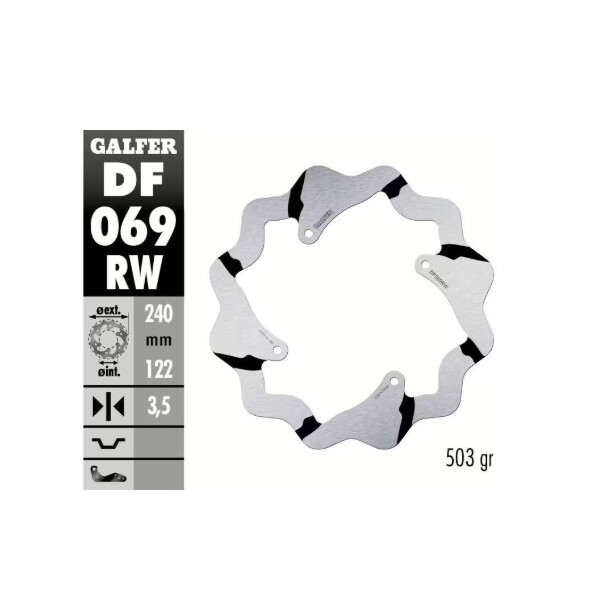 GALFER Bremsscheibe "DF069RW"  Honda CRF250/450 2018- hinten
