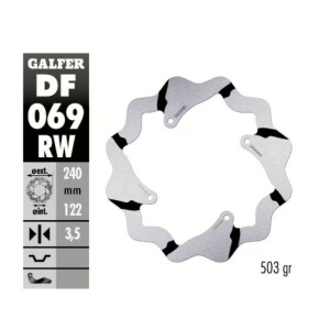 GALFER Bremsscheibe "DF069RW"  Honda CRF250/450...