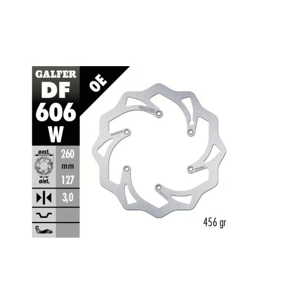 GALFER Bremsscheibe "DF606W" GasGas/KTM/Husqvarna vorne