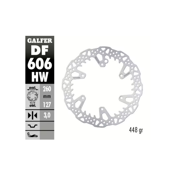 GALFER Bremsscheibe "DF606HW" GasGas/KTM/Husqvarna vorne